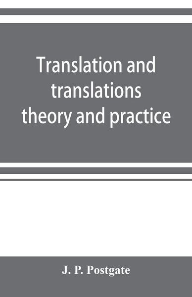 Produktbild: Translation and translations; theory and practice