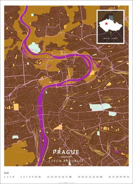 Produktbild: Map Art Kalender 2027