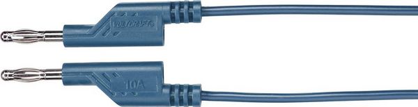 Produktbild: VOLTCRAFT MS5/BL Messleitung Lamellenstecker 4mm Lamellenstecker 4mm 5.00m Blau 1St.