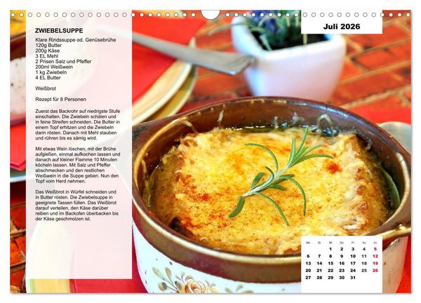 Produktbild: Aus der Suppenk&uuml;che. K&uuml;chenkalender mit tollen Rezepten (Wandkalender 2026 DIN A3 quer), CALVENDO Monatskalender