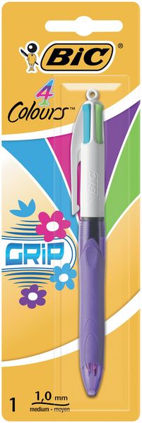Produktbild: BIC Kugelschreiber 4 Colours GRIP Fun 0.4mm