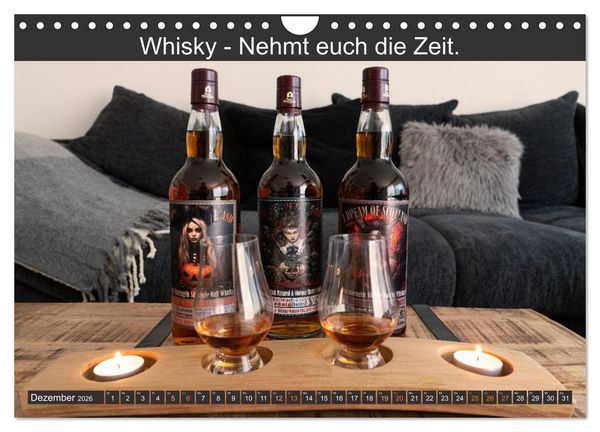 Produktbild: Witzige Whisky-Werbeslogans (Wandkalender 2026 DIN A4 quer), CALVENDO Monatskalender