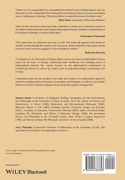 Produktbild: A Companion to the Philosophy of Biology