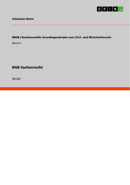 Produktbild: BGB Sachenrecht