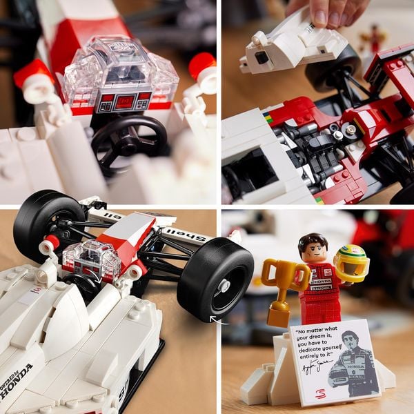 Produktbild: LEGO Icons McLaren MP4/4 & Ayrton Senna, Modellauto f&uuml;r Erwachsene 10330