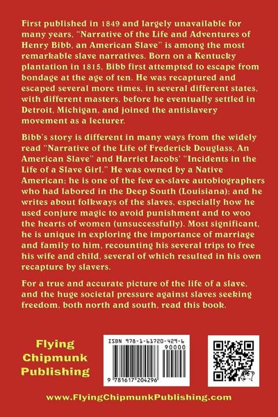 Produktbild: Narrative of the Life and Adventures of Henry Bibb, an American Slave