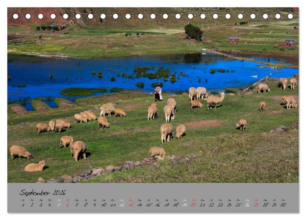 Produktbild: Peru 2026 (Tischkalender 2026 DIN A5 quer), CALVENDO Monatskalender