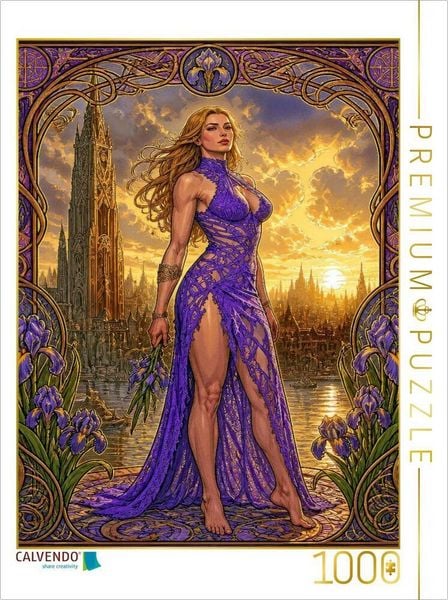 CALVENDO Puzzle Dusana - Die goldene Stadt | 1000 Teile Lege-Größe 64 × 48 cm Foto-Puzzle für glückliche Stunden
