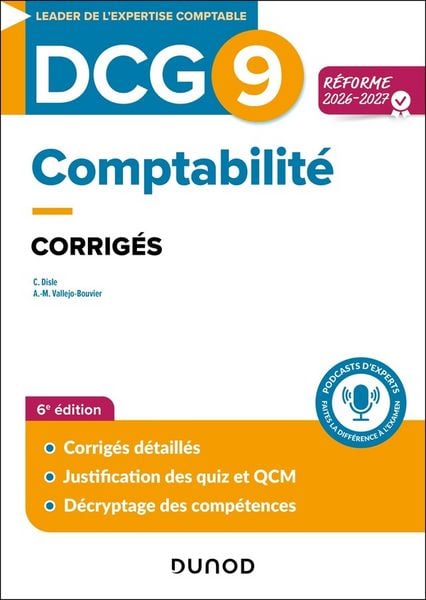 Produktbild: Dcg 9 comptabilite corriges