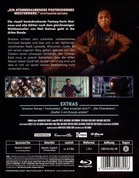 Produktbild: American Gods - 3. Staffel [3 BRs]
