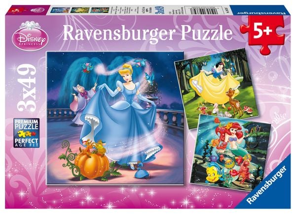 Ravensburger Puzzle Schneewittchen, Aschenputtel, Arielle