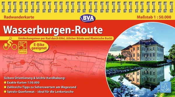 Produktbild: Kompakt-Spiralo BVA Wasserburgenroute, 1:50.000, mit GPS-Track Download