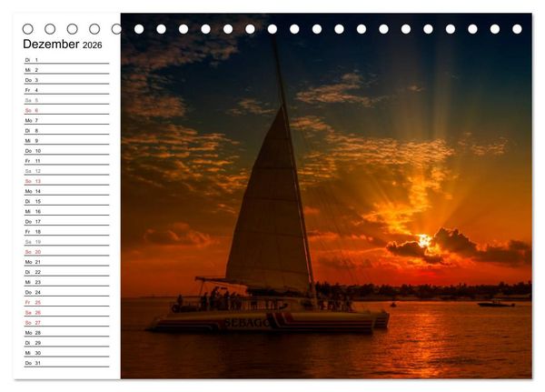 Produktbild: FLORIDA KEYS und KEY WEST Malerische Reiseroute (Tischkalender 2026 DIN A5 quer), CALVENDO Monatskalender