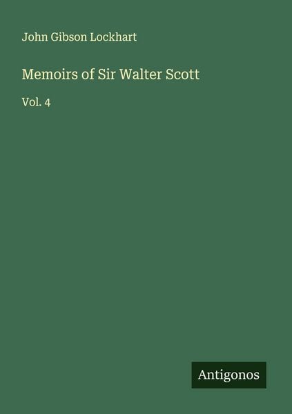 Produktbild: Memoirs of Sir Walter Scott