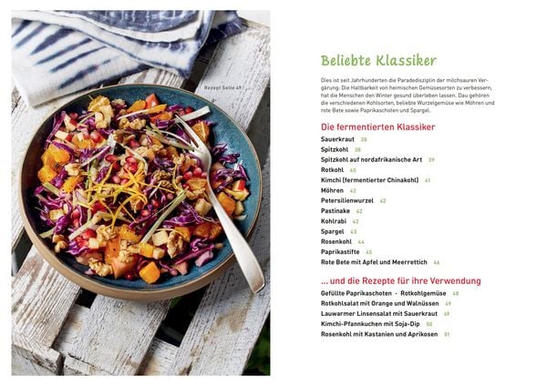 Produktbild: Gem&uuml;se und Salat fermentieren. Die besten Rezepte f&uuml;r milchsauer Eingelegtes