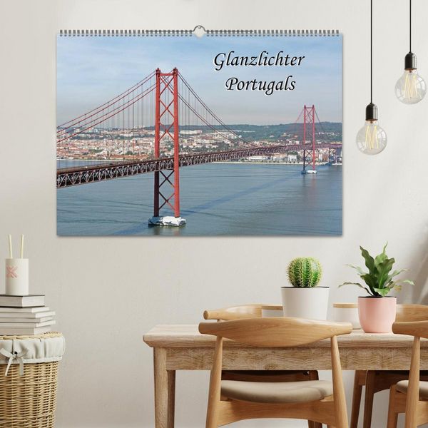 Produktbild: Glanzlichter Portugals (Wandkalender 2026 DIN A2 quer), CALVENDO Monatskalender