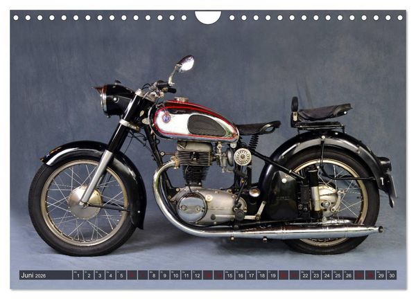 Produktbild: Deutsche Motorrad - Legenden - Rollende Kunstwerke aus alten Zeiten (Wandkalender 2026 DIN A4 quer), CALVENDO Monatskalender