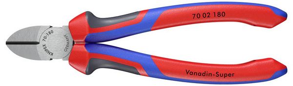 Produktbild: Knipex 70 02 180 Werkstatt Seitenschneider mit Facette 180mm