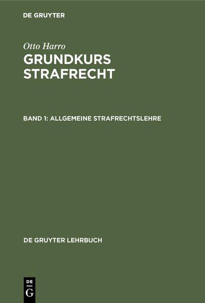 Produktbild: Allgemeine Strafrechtslehre