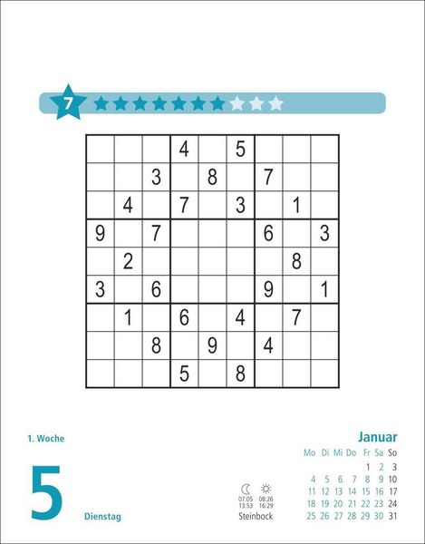 Produktbild: Stefan Heine Sudoku schwierig bis extrem Tagesabrei&szlig;kalender 2027
