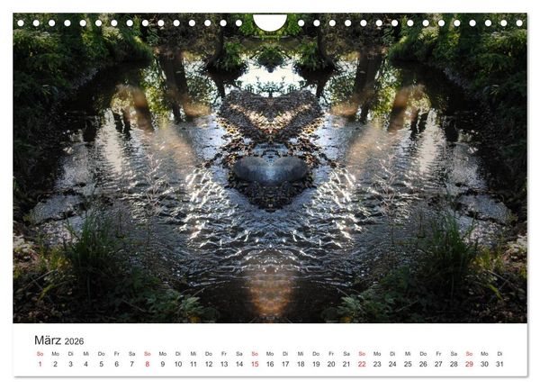 Produktbild: Spiegelwelten - Natur anders sehen (Wandkalender 2026 DIN A4 quer), CALVENDO Monatskalender