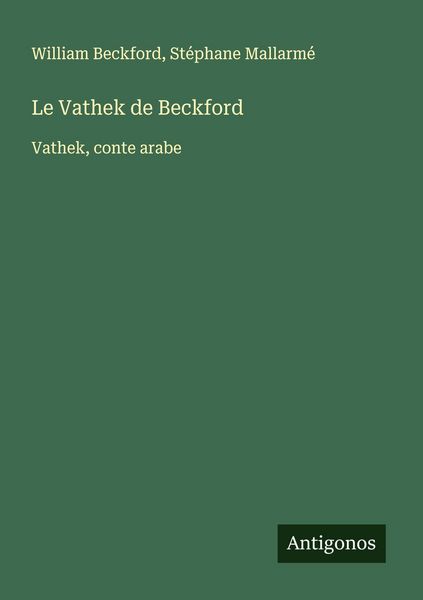 Produktbild: Le Vathek de Beckford