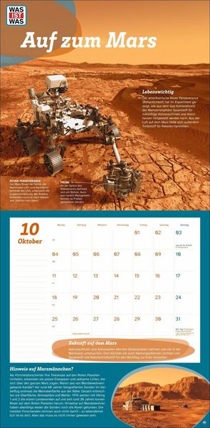 Produktbild: WAS IST WAS Entdecke das Weltall Broschurkalender 2027