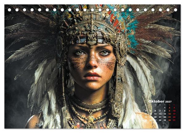 Produktbild: Azteken - Im Glanz der ewigen Sonne (Tischkalender 2027 DIN A5 quer), CALVENDO Monatskalender