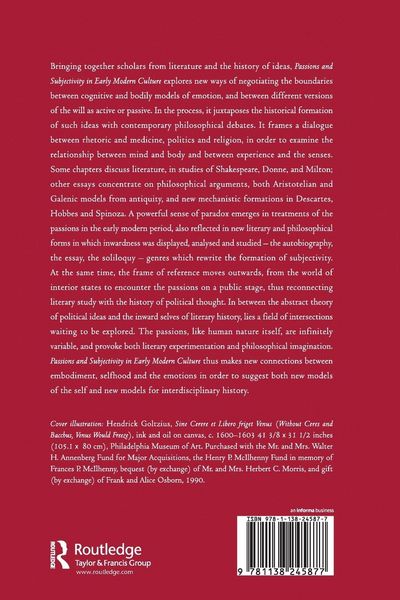 Produktbild: Passions and Subjectivity in Early Modern Culture
