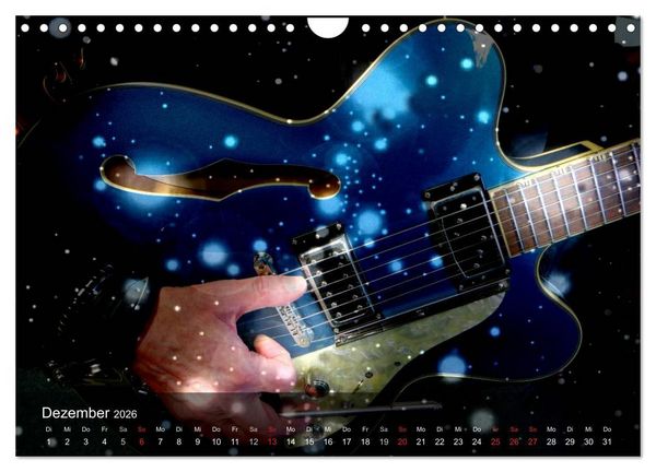 Produktbild: Rockgitarren Power (Wandkalender 2026 DIN A4 quer), CALVENDO Monatskalender
