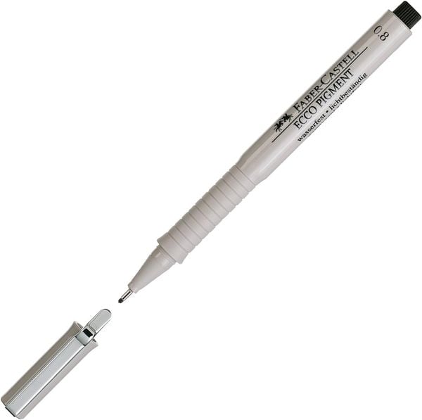 Produktbild: Faber-Castell Tintenschreiber Ecco Pigment 0.8 sw