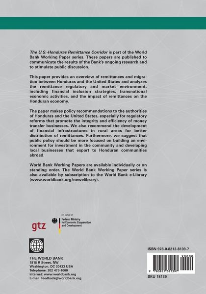 Produktbild: The U.S.-Honduras Remittance Corridor