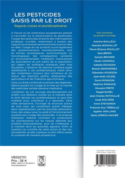 Produktbild: Les pesticides saisis par le droit