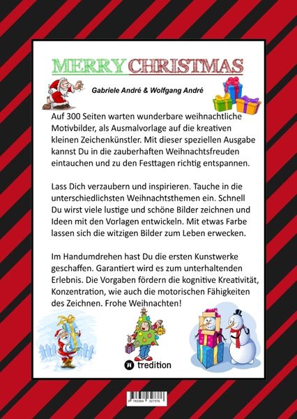 Produktbild: Mega Malbuch - 300 Seiten Wunderbare Weihnachtsmotive - Witzige Themen - Santa Claus - Schneem&auml;nner - Tiere
