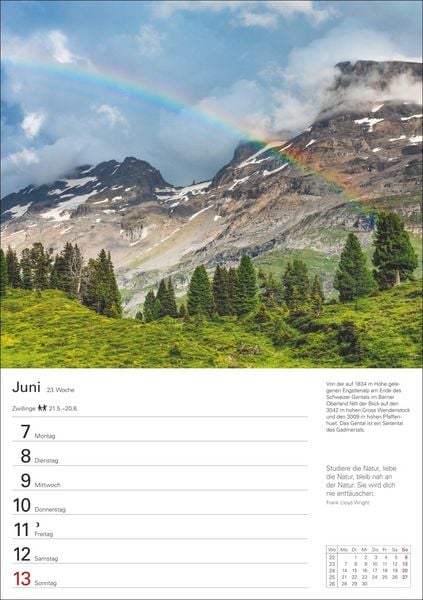 Produktbild: Berge Wochenplaner 2027 - 53 faszinierende Fotografien