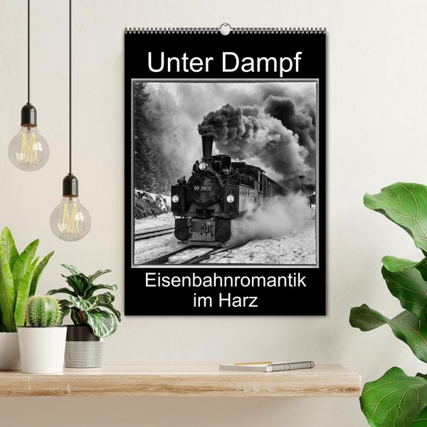 Produktbild: Unter Dampf. Eisenbahnromantik im Harz (Wandkalender 2026 DIN A2 hoch), CALVENDO Monatskalender