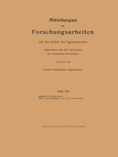 Produktbild: Mitteilungen &uuml;ber Forschungsarbeiten auf dem Gebiete des Ingenieurwesens insbesondere aus den Laboratorien der technischen Hochschulen