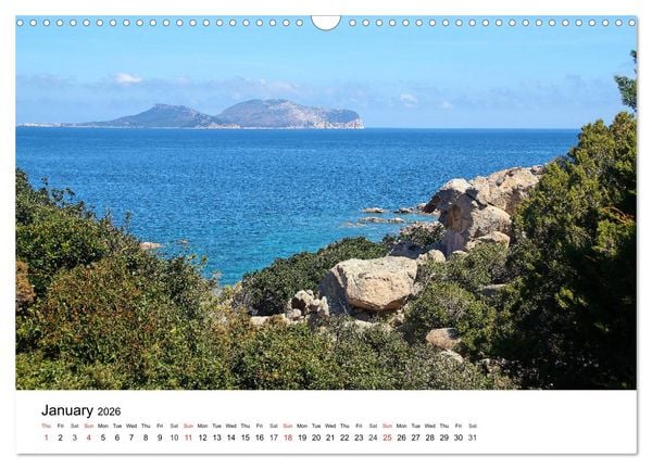 Produktbild: Bays of Sardinia (Wall Calendar 2026 DIN A3 landscape), CALVENDO 12 Month Wall Calendar