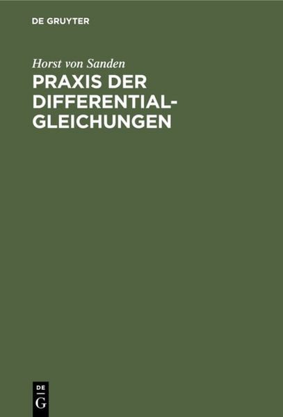Produktbild: Praxis der Differentialgleichungen