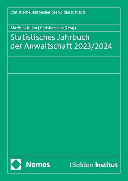 Produktbild: Statistisches Jahrbuch der Anwaltschaft 2023/2024