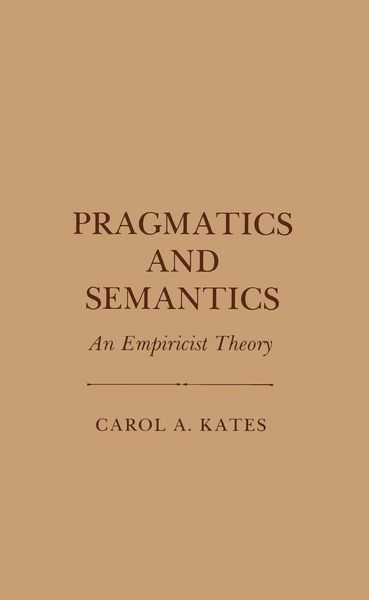 Produktbild: Pragmatics and Semantics