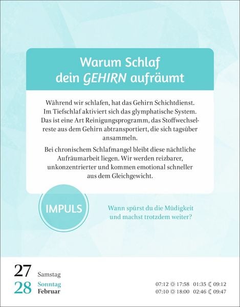 Produktbild: Der Psychologie-Kalender Tagesabrei&szlig;kalender 2027 - Endlich wissen, wie wir ticken