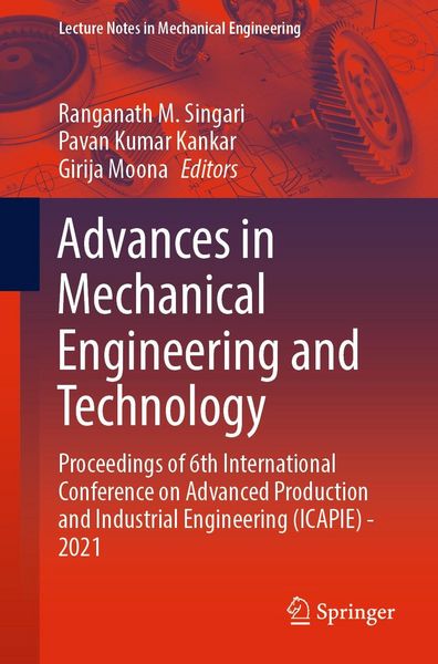Produktbild: Advances in Mechanical Engineering and Technology