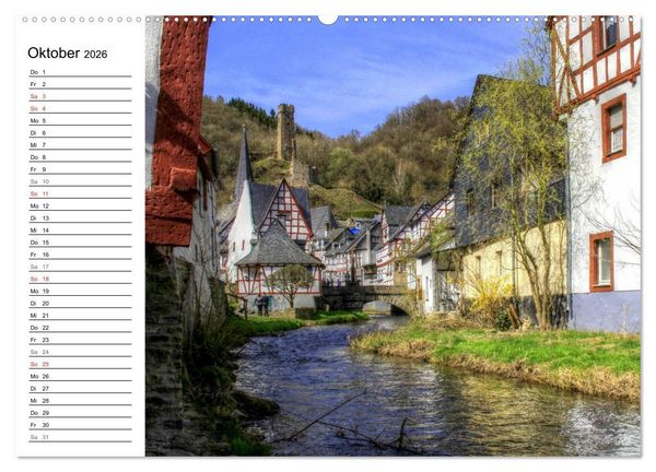 Produktbild: Die sch&ouml;nsten Orte der Eifel (Wandkalender 2026 DIN A2 quer), CALVENDO Monatskalender