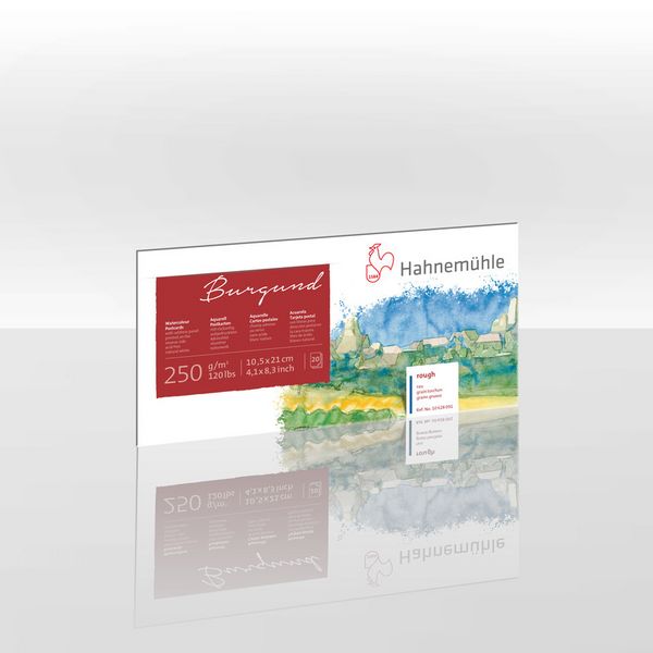 Produktbild: Hahnem&uuml;hle Papier Burgund, 10,5 x 21,0, 250 g/m&sup2;