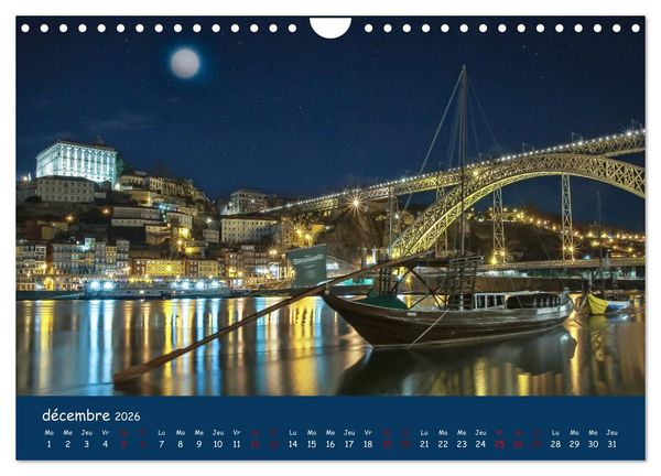 Produktbild: Porto - ville color&eacute;e sur le Douro (Calendrier mural 2026 DIN A4 vertical), CALVENDO calendrier mensuel