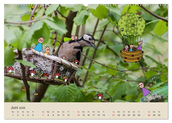 Produktbild: Das Leben der kleinen Pankies (hochwertiger Premium Wandkalender 2026 DIN A2 quer), Kunstdruck in Hochglanz