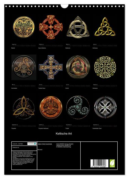 Produktbild: Keltische Art (Wandkalender 2026 DIN A3 hoch), CALVENDO Monatskalender