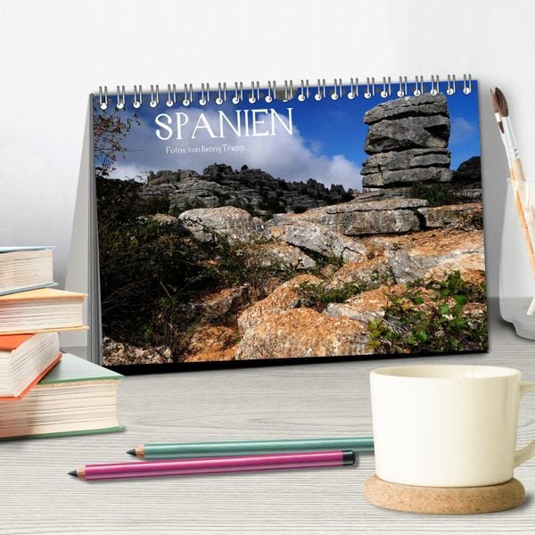 Produktbild: Spanien (Tischkalender 2026 DIN A5 quer), CALVENDO Monatskalender