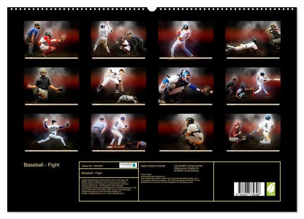 Produktbild: Baseball - Fight (hochwertiger Premium Wandkalender 2026 DIN A2 quer), Kunstdruck in Hochglanz